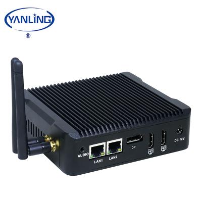 China Intel Celeron N3160 Fanless Pure Aluminum Cheap CPU Computer Mini PC 4K Support Media Player Three Display for sale