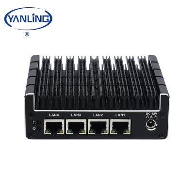 China For mini business pfsense firewall J3160 barebone PC support AES-NI 4 ports for sale