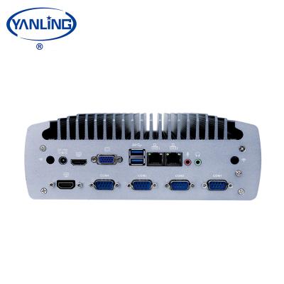 China High quality all-aluminum alloy mini itx case yanling powerful fanless industrial computer embedded PC with Intel i9-9900T processor 35W for sale