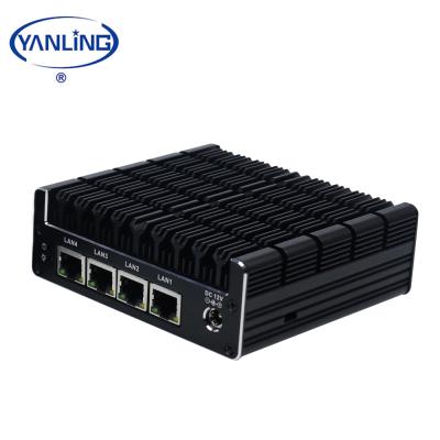 China For Business New Arrival NUC Intel J3160 Quad Core Mini Router Home PC With 4 Intel Lan Interface Support AES-NI for sale