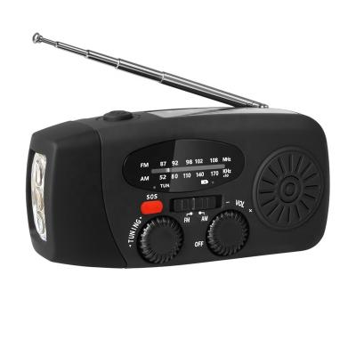 China 2000mAh; Charging Type C USB port; SOS alarm; Flashlight ; Power Bank Dooomore Amazon Crank Radio With Flashlight And AM FM Radio Receiver Portable Crank Solar Powered Radio for sale