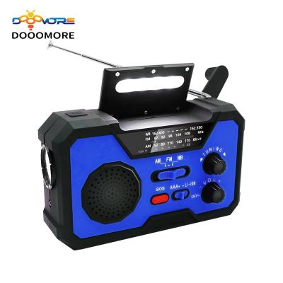 China SOS alert; Headphone jack; Power display; Upgrade bass solar radio speaker rechargeable waterproof shockproof with fm LED torch dynamo multifunctional solar radio for sale