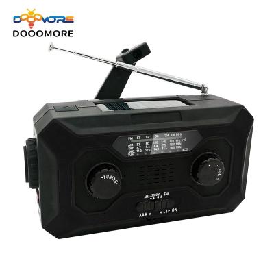 China SOS alert; Headphone jack; Power display; Bass Speaker Dooomore AM/FM/WB/SW Radio Waterproof and Drop Resistant Camping Emergency Equipment 6000 mAh Survival Supplies for sale