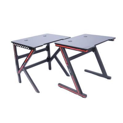 China Other modern table l shape leg table gamer gaming table computer pc laptop desk for pc for sale