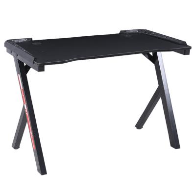 China Other Free Sample Custom Atlanta Black R2s PC Computer Desks Table Gaming Desk With Led for sale