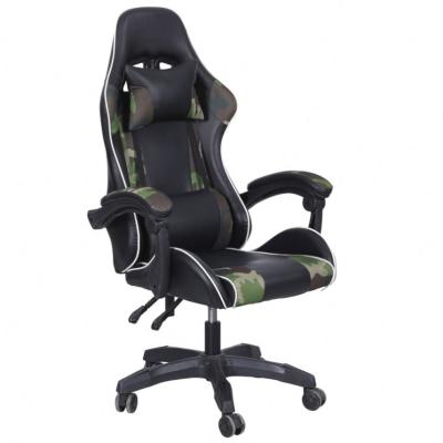 China Slipcovered Free Sample Dropshipping PC Leather Silla Gamer Racing Computer Reclining Led Gaming Chair With Footstool for sale