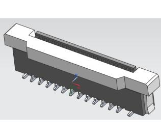 China Conector FPC vertical SMT 50 pines 0,5 mm de ancho 5,6 mm de altura con cubierta en venta