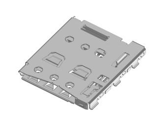 China Empuje Empuje Nano SIM Card Conector de toma de conector tira del carrete de paquete altura 1,2 mm en venta