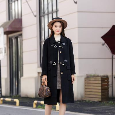 China 2021 Fashions Outwear Popular Women Breathable Vintage Cashmere Wool Coat Long Breathable Winter for sale