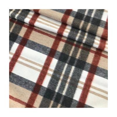 China Breathable Wool Fabric Custom Pink Checks Silk Cotton Fabric Denim Shirt Check Fabric for sale