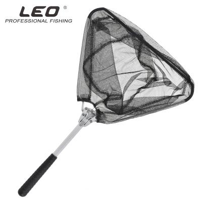 China LEOFISHING Ice Fishing Net 50cm Folding Landing Net Aluminum Alloy Folding Handle Portable Outdoor Quick Fishing Net 34x27x25cm for sale