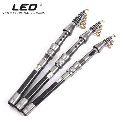 China Fishing LEOFISHING Carbon Telescopic Lure Pole Pole for Fishing Rod Portable Freshwater Saltwater Sea Stream for sale