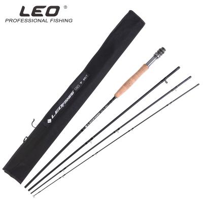 China LEOFISHING 4 Section Fly Fishing Rod Carbon Fly Fishing Rod 9ft/2.7m for sale