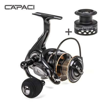 China LEOFISHING Aluminum Alloy Fishing Reel 1000-5000 13+1 Ball Bearings 13+1 Ball Bearing CNC Metal Reel Aluminum Alloy Wire Cup 5.5:1 River Lake Spinning Reel for sale