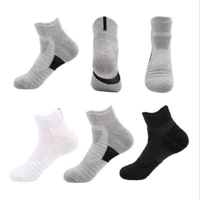 China Antibacterial Custom Design Wholesale China Sport Knit Low Cut Athletic Ankle Men Running Socks For Men for sale