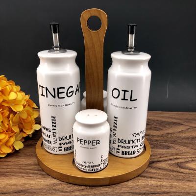 China Modern Oil Pump Vinegar Oil Dispenser Soap Dispenser Bottle Modern Cosmetic Ceramic Oil Pump Stored Ceramic Oil Bottle for sale