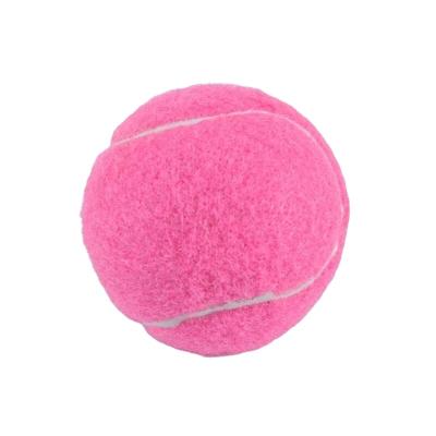 China Wool Felt Pink Yellow Orange Cheap Mini Tennis Ball, Customized Logo Pet Tennis Ball Balls for sale