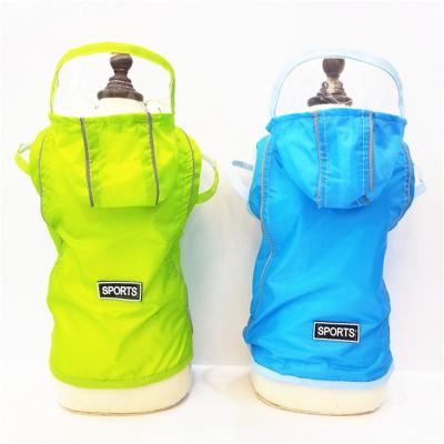 China Durable Breathable Rainwear Clothes Pet Raincoat Poncho For Dogs for sale