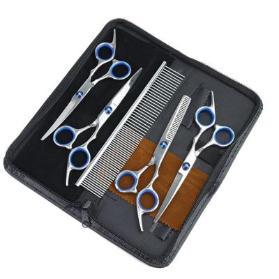 China Viable Professional Trimmer Kit Pet Scissors Set Stainless Steel Pet Grooming for sale