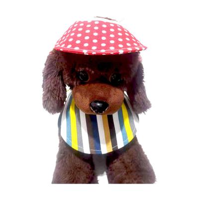 China Sustainable Dual-Use Multifunctional Pet Sun Hat And Bandana Sets Luxury Dog Bandana for sale