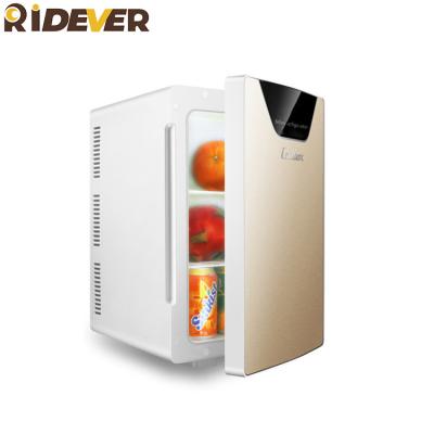 China New Ridever Car Heater 20L China-chic Portable Vehicle-mounted Refrigerator Double-Door Cooling Refrigerated Mini Car Fridge for sale