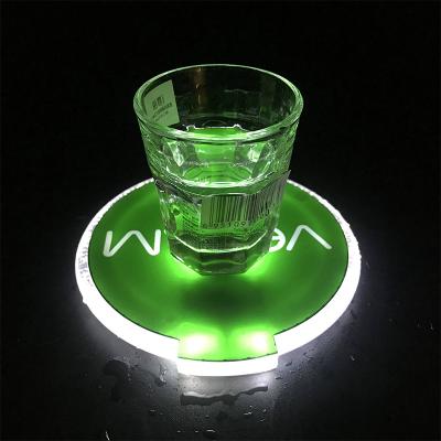 China New classic/postmodern hotsale led light cheap promotion drink cup coaster for sale