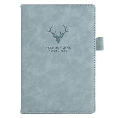 China Custom Logo Paperback Notebook Logo Notepad Thickened Hardcover Deer Scalp Face Book for sale