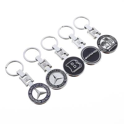 China Promotion custom design cute creative metal clasp rings car artomotive logo gti accessories keychains person sports amg key chain for men for sale