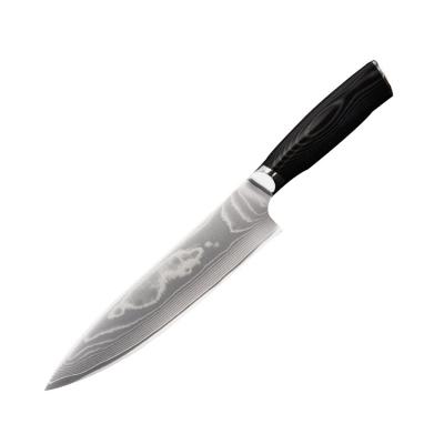 China 8 Inch Disposable Kitchen Knives With Micarta Handle 67 Layers VG10 Damascus Steel Chef Knife for sale