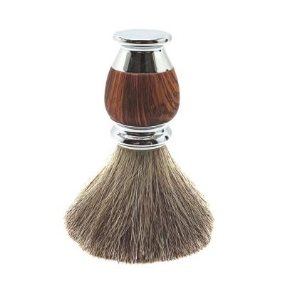 China Perfect Shaving Brush Water Transfer Wood Grain Shaving Brush Best Shaving Cream Brush For Men Shaving Grooming Sets for sale