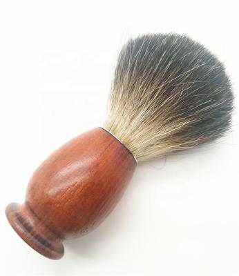 China Popular Shaving Brush Redwood Badger Hair Shaving Brush With Knots Synthetic Badger Hair Shaving For Men Shaving Razor for sale