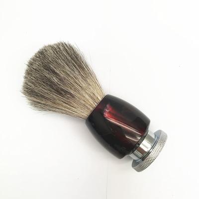 China Shaving Brush Bagder Hair Shaving Red Beard Brush Handle Badger Shaving Brush Travel Shaving Kits For Men Shaving Razor Skin Care Makeup Tool for sale