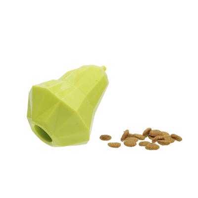 China 2021 Hot Selling Viable TPR Dog Chew Toy Fruit Design Bite Resistance Leakage Soft Food From Amazon Toy Interactive Pet Toy for sale