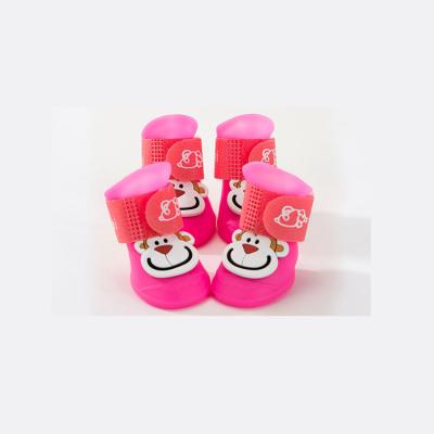 China Dog Cat Teddy Bear Dog Shoe Puppy Bear Foot Waterproof Pet Shoes Viable Rain Shoes Small for sale