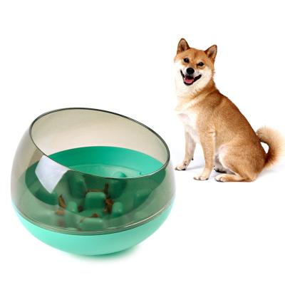 China Non-automatic Consumption Dog Bowl Pet Driver Interactive Slow Capsule Shaped Dog Bowl for sale