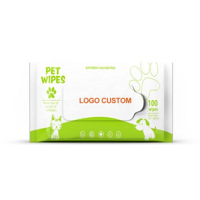 China Small Animal Disposable Eco-Friendly Lint Free Cloths Pet Cleaning Wet Dog Grooming Cloths Biodegradable for sale