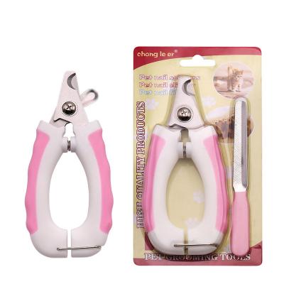 China Viable Hot Sale Pet Nail Clipper Cutter Scissors Set Stainless Steel Professional Grooming Dog Nail Clippers Clippers for sale