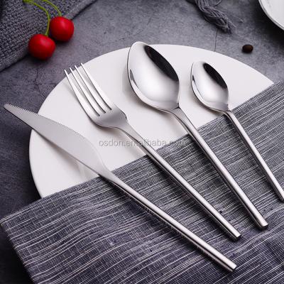 China Hot Sustainable Amazon Selling 24 Pcs Gifts Set Gold Flatware Stainless Steel Cutlery Set Dinner Set for sale