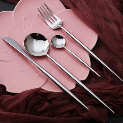 China 4 pieces gift box setflatware dinner setflatware pvd hotel stainless steel 304 stainless steel cutlery knife fork knife sustainable high quality spoon for sale