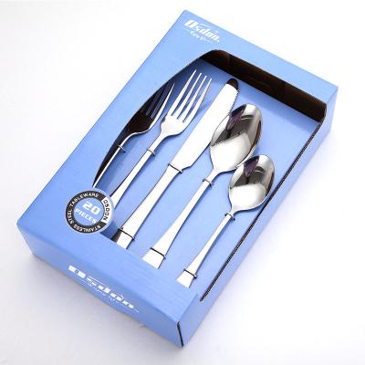 China Viable Manufacturer Hotel Event 4Pcs 304 Stainless Steel Spoon Fork Flatware Silverware Flatware Set for sale