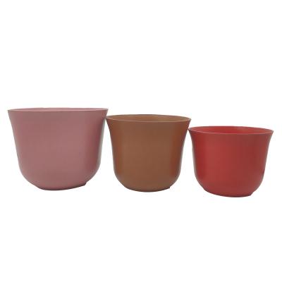 China Modern Recycled Bamboo Fiber Pot House Gardening No Plastic Decor For Flower Wholesale Flower Pots for sale