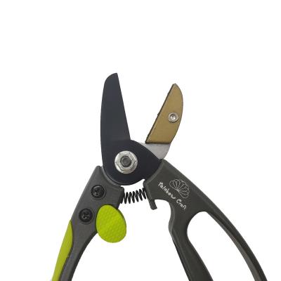 China Garden Bypass Cutting Wholesale Garden Scissors Garden Gardening Pruners Shears Flowers Trimming Plants Bonsai Handle Pruners for sale