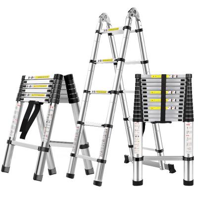 China Folding Ladders Multiple Sizes A-Frame Telescopic Ladder (Single Outrigger) for sale