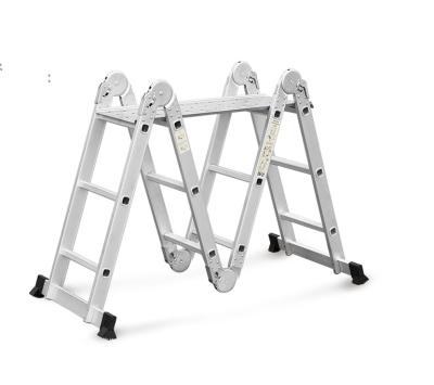 China Aluminum Folding Ladders Universal Folding Ladder Aluminum Folding Stairs Climbing Ladder Telescopic Ladder for sale