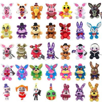 China Kids Gifts 25cm Five Nights At Freddy's FNAF Dolls And Wringer Golden Fazbear Cunning Bear Toys Cute Stuffed Plush Freddy Toys for sale