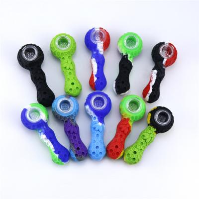 China Portable Modern Travel Hand Bee Smoke Silicone Smoking Pipe Silicone Smoking Pipes for sale