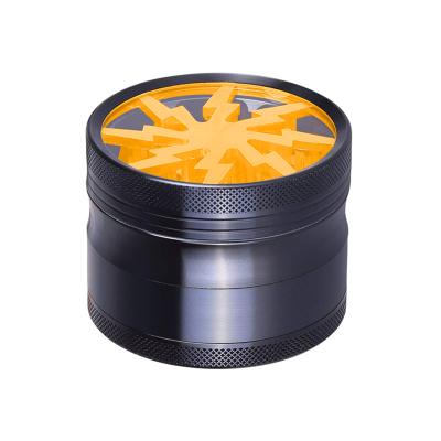 China Wholesale Easy Use Custom Printed New Logo 63mm Grinder Dry Herb Grinder Aluminum Metal for sale