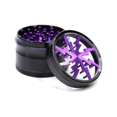 China Wholesale Easy Use Custom Printed Aluminum Metal 63mm Dry Herb Grinder New Logo 50mm Grinder for sale