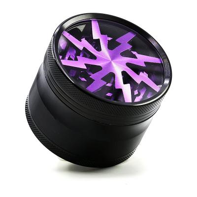 China Wholesale Easy Use Vasprin Custom Printed Aluminum Metal 63mm Dry Herb Grinder New Logo 50mm Grinder for sale