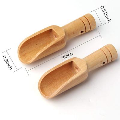 China Cheap Organic Bulk Spice Wholesale Viable Mini Small Wooden Spoons Tiny Sustainabke Bamboo Small Measuring Spoons for sale